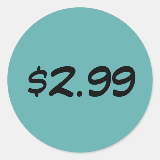 Preissiegel Runder Aufkleber (Vorderseite)