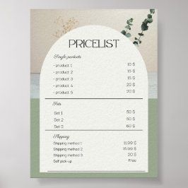 Preisstichprobe Poster