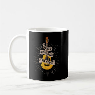 Preist Ihn mit den Saiten Jesus Akustikgitarre Kaffeetasse
