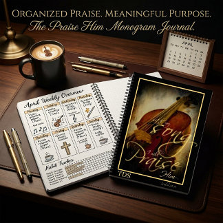 preist ihn Monogramm Bullet Journal Notizbuch