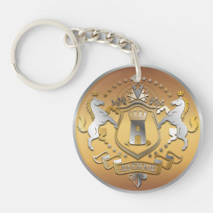 Preisträger Gold Silber Auszeichnung Personalisier Schlüsselanhänger
