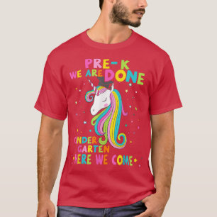 PreK Abschluss Magical Unicorn KINDERGARTEN hier T-Shirt