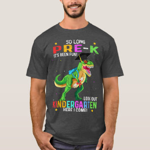 prek Graduate pre k Abschluss 2022 Dinosaurier t r T-Shirt