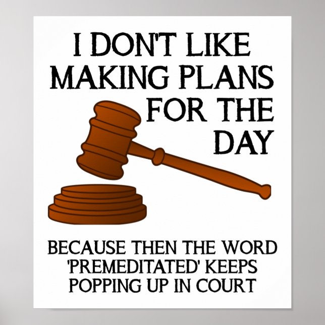 Premeditated Funny Poster (Vorne)