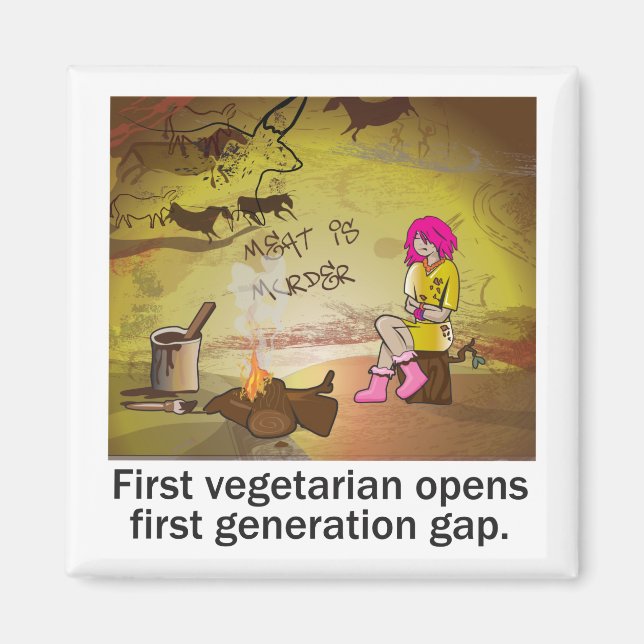 Premier aimant végétarien (Devant)