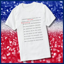 Premier amendement Révision T-shirt Démocratie