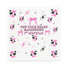 PREMIER ANNIVERSAIRE 16,5 CM SERVIETTES EN PAPIER 