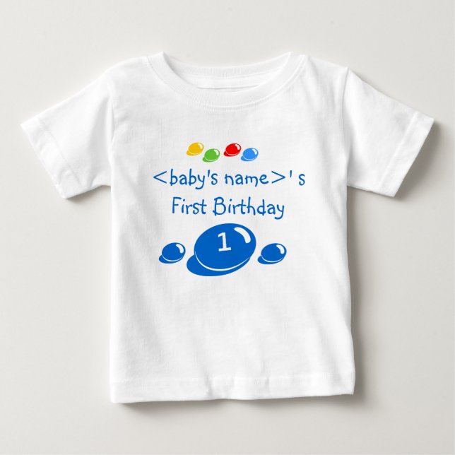 Premier anniversaire garçons T-Shirt - Can Personn (Devant)