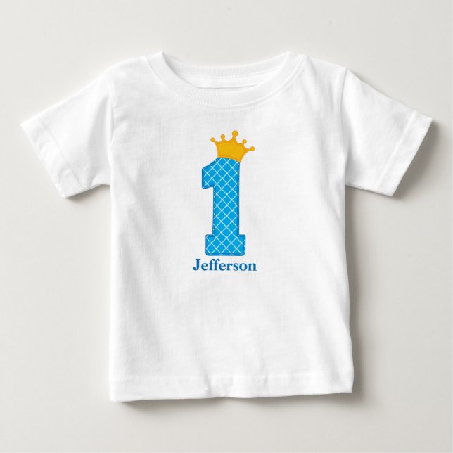 Premier anniversaire Prince Tshirt personnalisé (Devant)