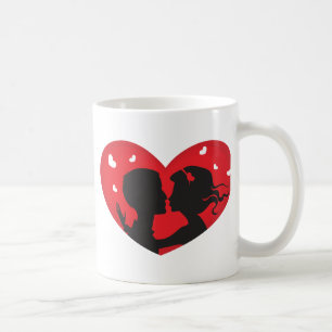 Premier baiser Mug Coeur Rouge
