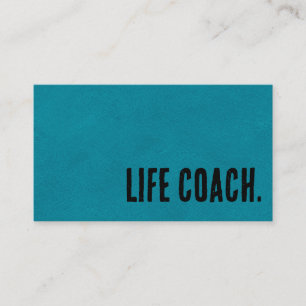 Premier Blue Imitats Leather Life Coach Visitenkarte