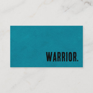 Premier Blue Imitats Leather Martial Arts Visitenkarte