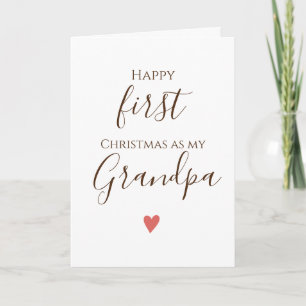 Premier carte de Noël de grand-père