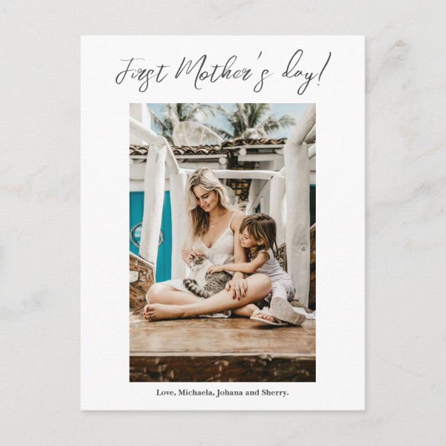 Premier Carte photo de la fête des mères (Devant)