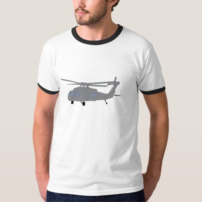 Premier hélicoptère graphique de T-shirt (Devant)