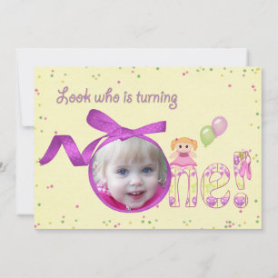 Premier Invitation de fête d'anniversaire