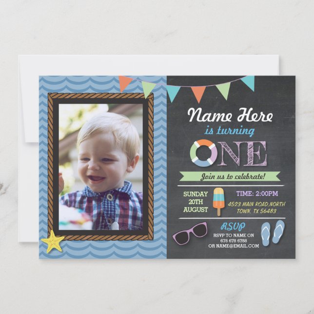 Premier invitation de réception au bord de la (Devant)