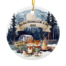 Premier joli Noël Nouveau-marié Keepsaké Ornement