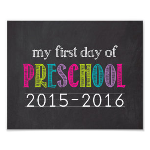 Premier jour de copie préscolaire de photo de
