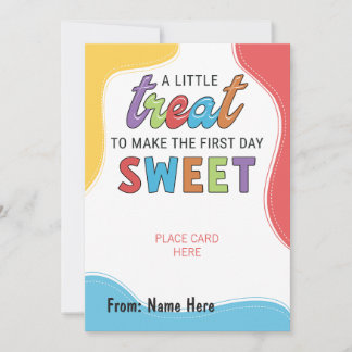 Premier Jour De L'École Titulaire De Carte Cadeau
