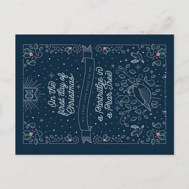 PREMIER JOUR DE NOËL / Carte de Noël (Devant)