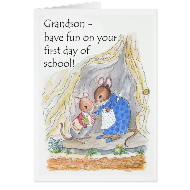 Premier jour de petit amusement mignon de souris (Devant)