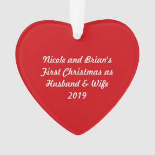 Premier mariage de Noël 2019 ~ Acrylique du Coeur