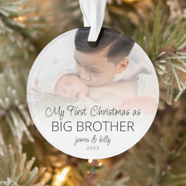 Premier Noël Big Brother Noms photo superposition (Arbre)