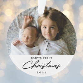 Premier Noël de bébé personnalisé moderne Photo