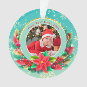 Premier Noël de bébé - Souvenir photo personnalisé