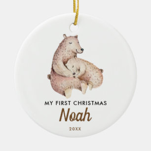 Premier Noël du bébé   Bébé mignon Ours Ornement