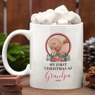 Premier Noël en grand-père Photo Café Mug