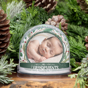 Premier Noël en grands-parents Cadeaux Neige Globe