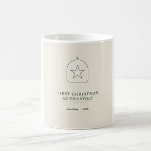 Premier Noël en tant que grand-mère 2026 Mug souve