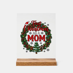 Premier Noël en tant que maman Couronne d'arbre en
