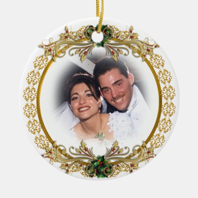 Premier Noël en tant que mari et femme ornement (Devant)