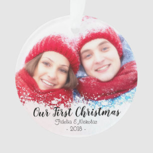 Premier Noël en tant que Monsieur. & Mme Ornament