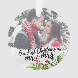 Premier Noël en tant que Monsieur. & Mme Ornament