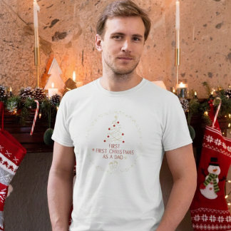 Premier Noël en tant que Papa T-shirts Famille Ass