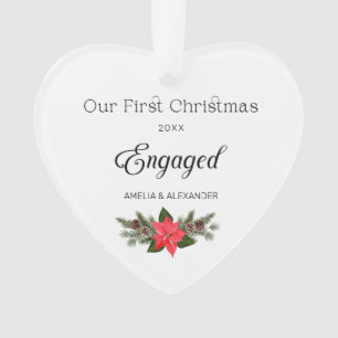 Premier Noël Engagé Acrylique Photo Ornament