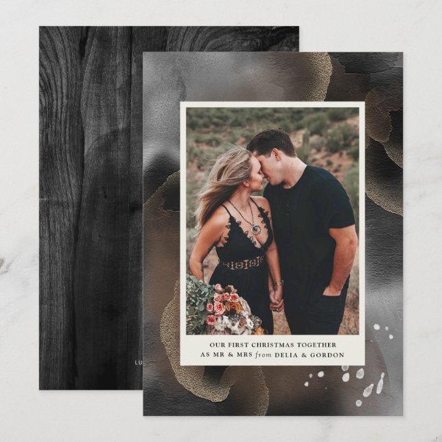 Premier Noël ensemble Carte photo (Devant / Derrière)