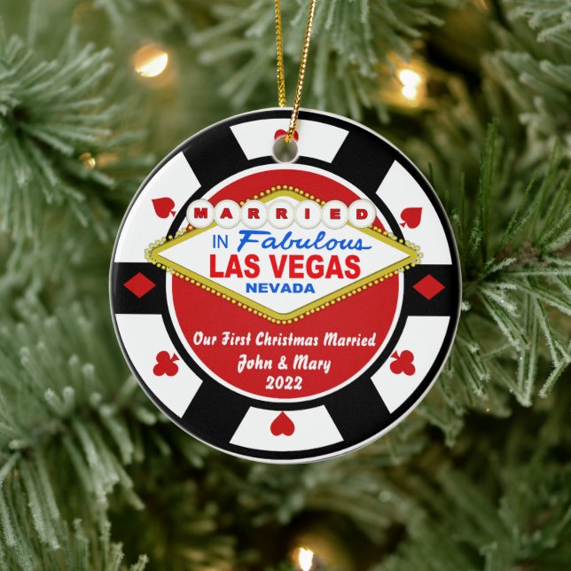 Premier Noël Marié Vegas Ornement (Arbre)