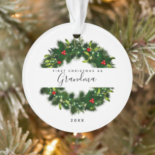 Premier Noël Moderne Comme Grandma Green Wreath