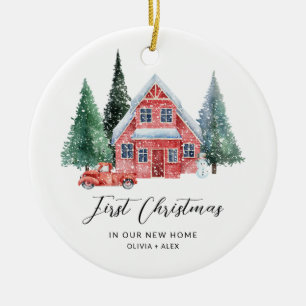 Premier Noël Ornement personnalisé Nouveau Accueil