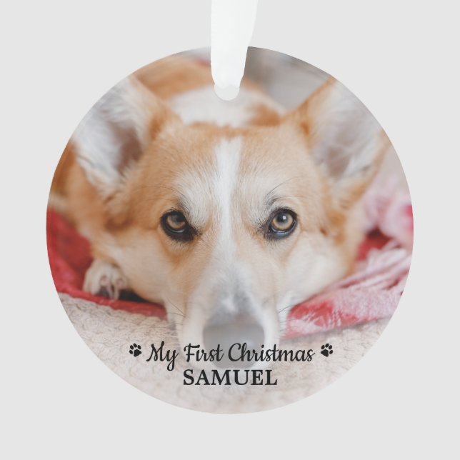 Premier Noël Personnalisé Animaux de Compagnie Chi (devant)