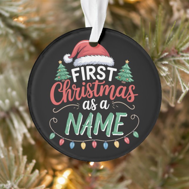 Premier Noël Personnalisé En Famille (Arbre)
