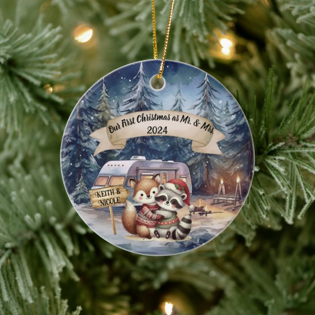 Premier Noël RV Couple nouvel ornement marié (Arbre)