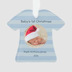 Premier ornement d'acrylique de Noël du bébé