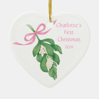 Premier ornement de Christmas~Mistletoe du bébé