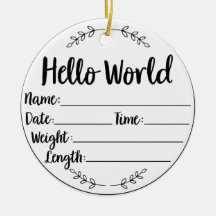 Premier ornement de garde de Noël du bébé